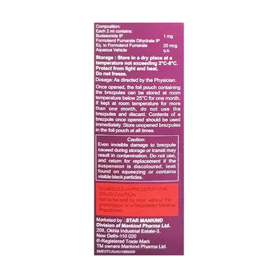 BUDAWAYS F 1 Brezpules 5X2ml - Asthma/COPD-Ast