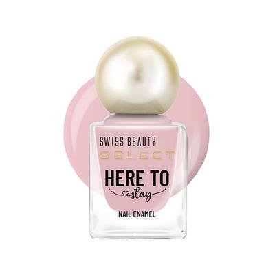 Swiss Beauty Select Here To Stay Nail Enamel With High Gloss Finish Milk Tea 12 ml - Nail Polish