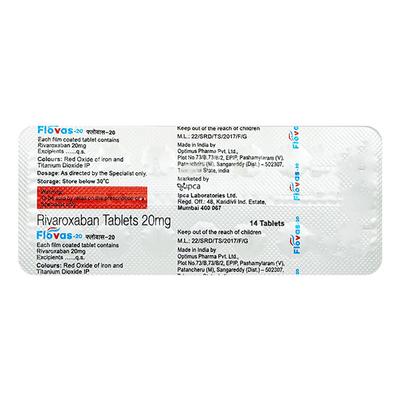 FLOVAS 20 Tablet 14's - Blood Clot-Ant