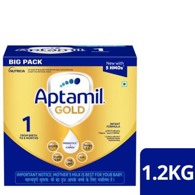 Aptamil Gold Infant Formula Stage 1 Powder (Upto 6 months) 1.2 kg - Baby And Infant Supplements