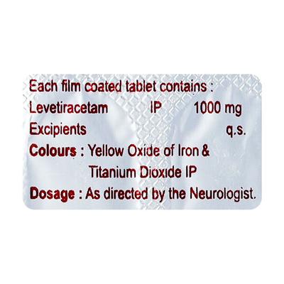 LYSIPRIN 1000 Tablet 10's - Epilepsy/Convulsion-Ant