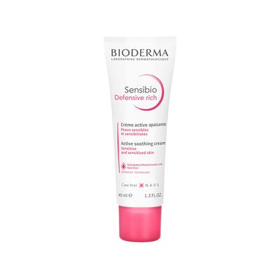 GWP Bioderma Sensibio Defensive Rich Active Soothing Cream Hydration/Moisturisation 12H Nutrition 40ml - Face Moisturizers
