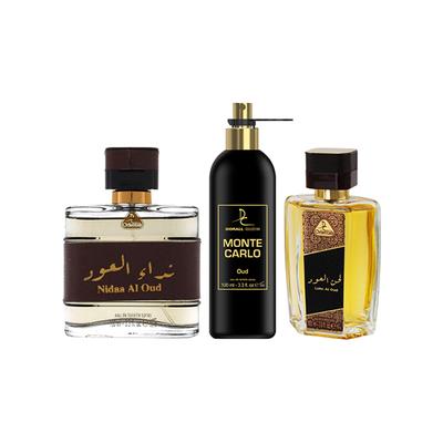 Dorall Collection Oriental Nidaa AI Oud + Monte Carlo + Lahn AI Oud EDT Set 3's - Perfumes (Edt/Edp)
