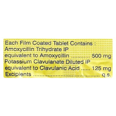 Blumox CA 625mg Tablet 10'S - Bacterial Infections-Pen