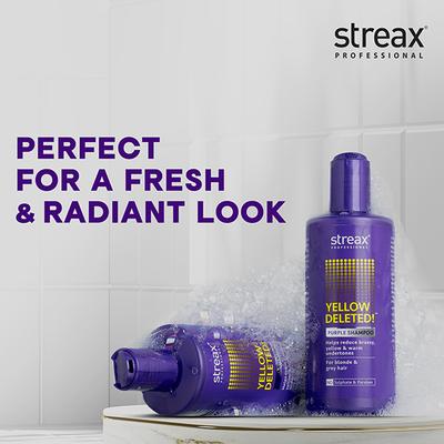 Streax Professional Yellow Deleted! Purple Shampoo 300 ml - Shampoos
