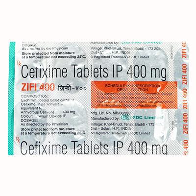 ZIFI 400 Tablet 10's - Bacterial Infections-Cep