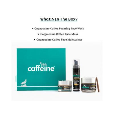 mCaffeine Balanced Brew Cappuccino Gift Kit - Diwali Gift Sets & Combos For Women & Men 225 gm - Face Moisturizers