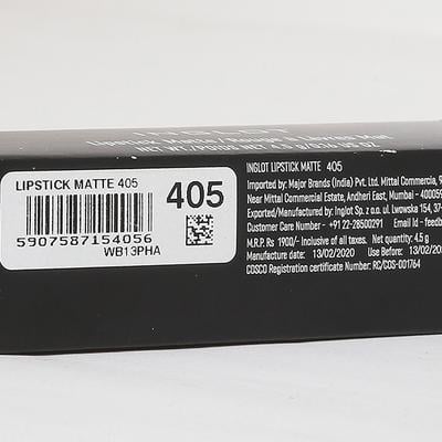 Inglot Lipstick Matte 405 4.5 gm - Lipsticks