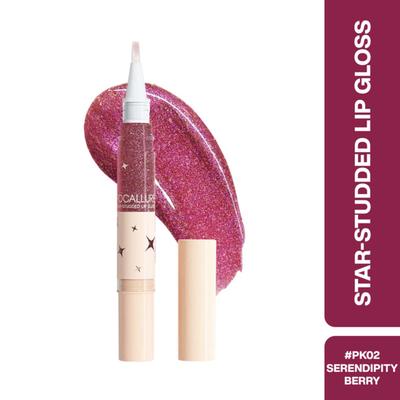 Focallure Fa-L27 Star-Studded Lip Gloss Pk02 Serendipity Berry 3 gm - Lip Glosses
