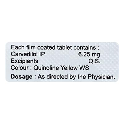 CARVEFINE 6.25 Tablet 10's - Hypertension-Bet