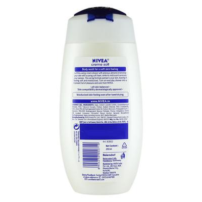 Nivea Creme Soft Body Wash Cream - Almond Oil 250 ml - Shower Gels & Body Wash