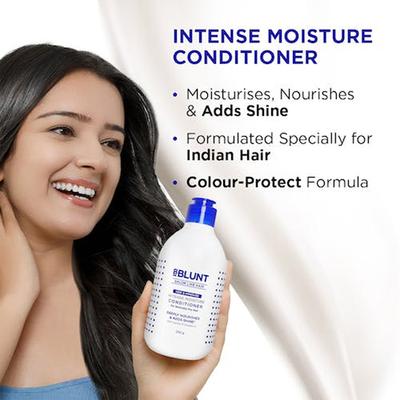 BBlunt Intense Moisture Conditioner Deeply Nourishes & Adds Shine with Vitamin E & Jojoba 250gm - Conditioners