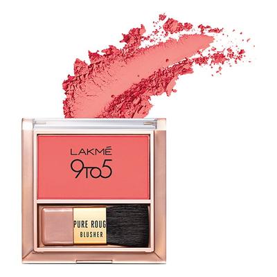 Lakme 9 To 5 Pure Rouge Blusher Coral Punch 6 Gm - Blushes