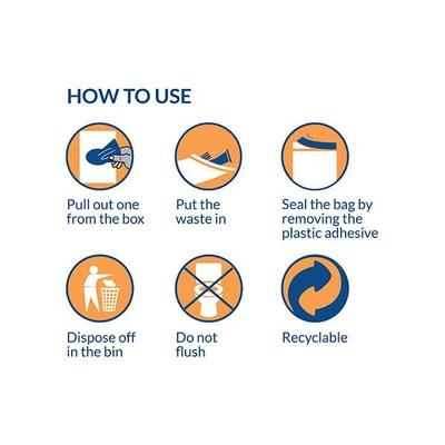 Sirona Discreet Disposal Bags for Tampons and Condoms 50's - Tampons