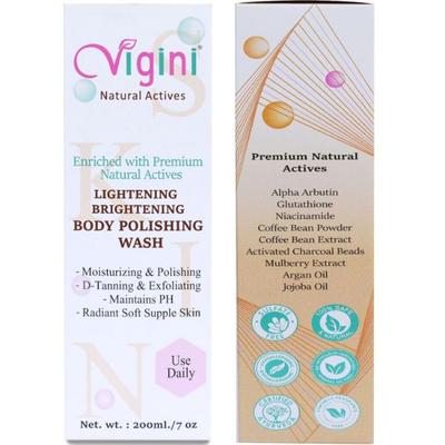 Vigini Lightening Exfoliating Tan Removal Body Polishing Wash 200 ml - Body Butter