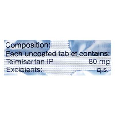 TELVAS 80 Tablet 15's - Hypertension-Ang