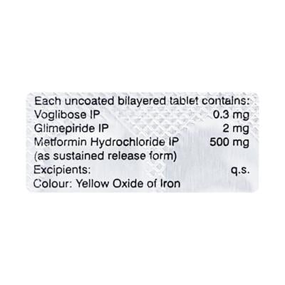 Glycomet Trio 2/0.3mg Tablet 10'S - Diabetes-Ant