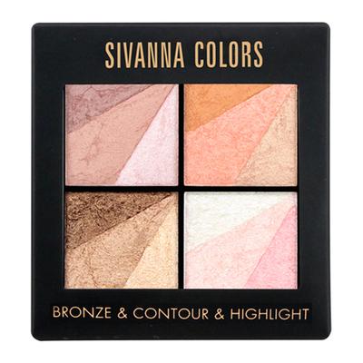 Sivanna Colors Bronze Contour & Highlighter Set - HF362 03 20 gm - Highlighters & Illuminators