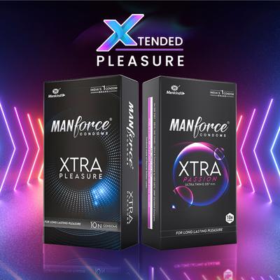 Manforce Xtra Passion Condoms 3's - Plain/Flavoured Condoms