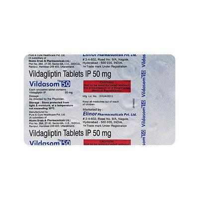 VILDASOM 50mg Tablet 15's - Diabetes-Ant