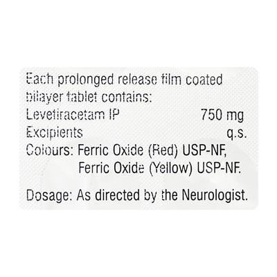 LEVIPIL XR 750mg Tablet 10's - Epilepsy/Convulsion-Ant