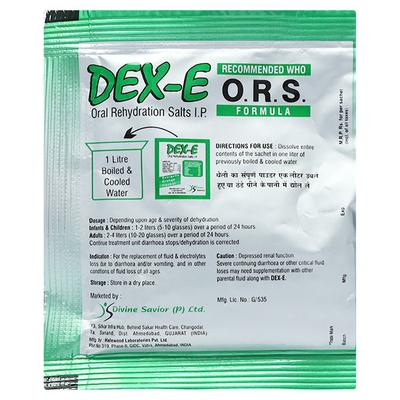 DEX E ORANGE FLAVOUR Sachet 21gm - Supplements-Ele
