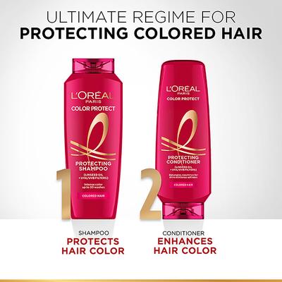 L'Oreal Paris Color Protect Shampoo with Linseed Oil+UVA/UVB Filters 650 ml - Shampoos