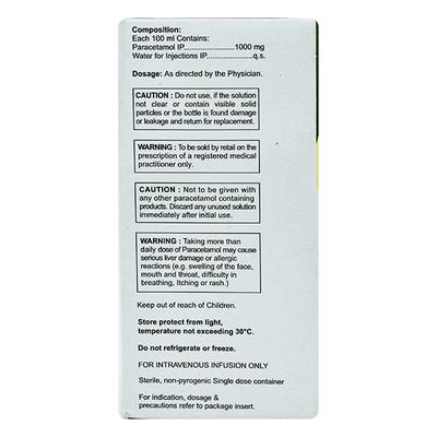 Hospimol 1000mg Infusion 100ml - Fever-Ana