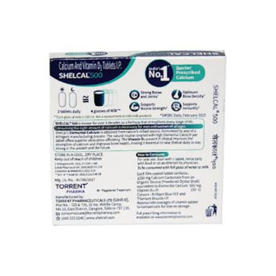 Shelcal-500 Tablet 15's - Calcium And Minerals