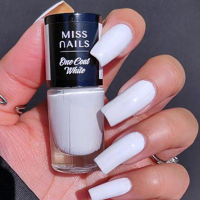 Miss Nails Nail Paint One Coat White 6 ml - Nail Polish