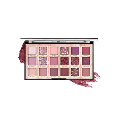 iss Rose 18 Color Matte & Glitter Nude Eyeshadow Palette 7001 - 437 M01 19.7 gm - Face Palettes