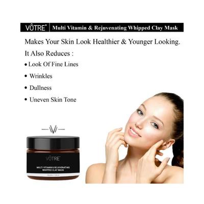 Votre Multi Vitamin & Rejuvenating Whipped Clay Mask 50 gm - Masks & Peels
