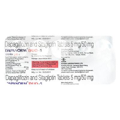 DAPANORM DUO 5 Tablet 10's - Diabetes-Ant