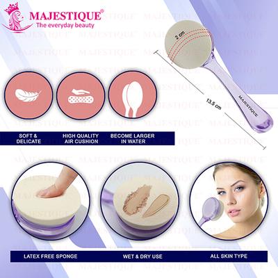 Majestique Women Face Sponge with Handle FC5 1's - Sponges & Applicators
