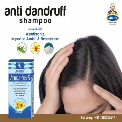 Allen Arnica Plus S Anti Dandruff Shampoo (Pack Of 2 X 100 ml) 1's - Personal Care(Homeopathy)