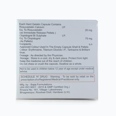 Cardirose CV 20mg Capsule 10'S - High Cholesterol-Dys