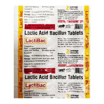 LACTIBAC Tablet 20's - Diarrhoea-Ant