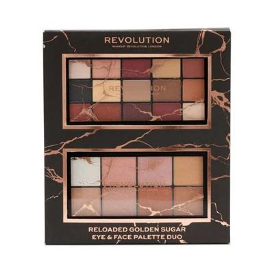 Makeup Revolution Reloaded Golden Sugar Eye & Face Palette Set 32.5 gm - Eye Shadow Palettes