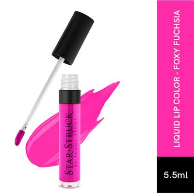 Star Struck By Sunny Leone Liquid Lip Color - Foxy Fuchsia 5.5 ml - Lip Glosses