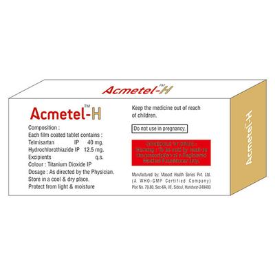 ACMETEL H Tablet 10's - Hypertension-Ang