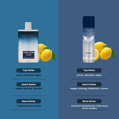 Police Frozen EDT 100ml + Deodorant Spray 200ml 2's - Perfumes (Edt/Edp)