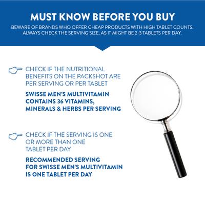 Swisse Ultivite Men's Multivitamin Tablet 60's - Multi-Vitamins