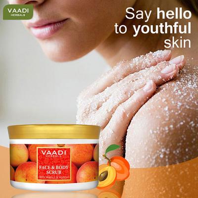 Face And Body Scrub With Walnut And Apricot 500 gm - Face Scrubs