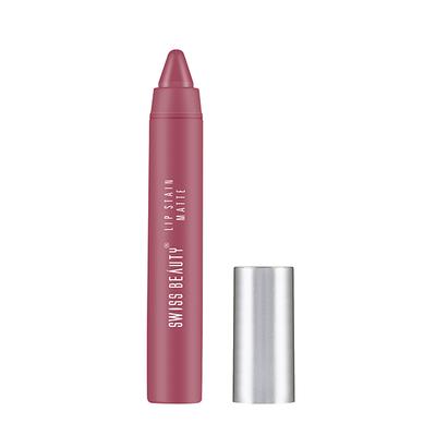 Swiss Beauty Lip Stain Matte Longwear Rich Colour Payoff Peaches N Cream 3.4gm - Lipsticks