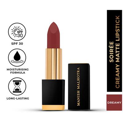 Myglamm Manish Malhotra Soiree Creamy Matte Lipstick - 03 Dreamy 4.2 gm - Lipsticks