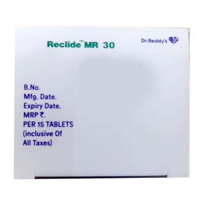 RECLIDE MR 30 Tablet 15's - Diabetes-Ant
