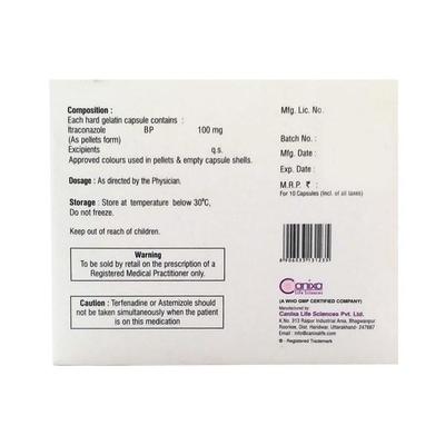 Nixitral 100mg Capsule 10'S - Fungal Infections-Anf