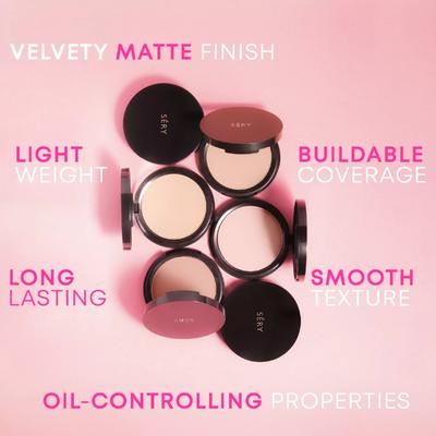 SERY Go Bare Compact Powder - Natural Beige 9 gm (N) - Compact Powder