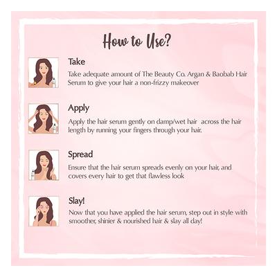 The Beauty Co. Hair Serum - Argan & Baobab Oil 100 ml - Hair Serums