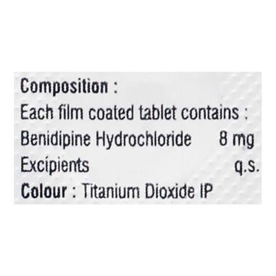 BENITIME 8 Tablet 10's - Hypertension-Cal